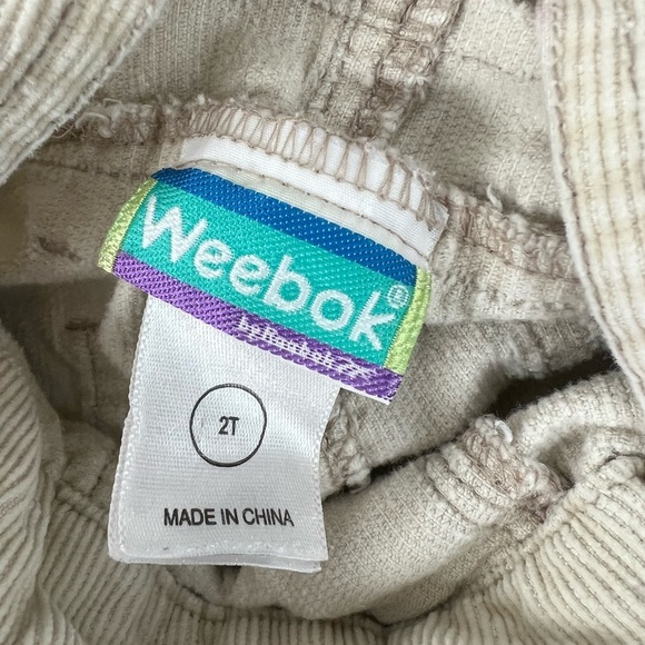 Vintage Weebok Overalls Cream Beige Neutral 2T - Picture 7 of 7